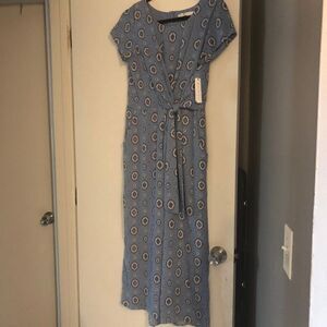 NWT Cloud & Sky Geometric wide leg Jumpsuit M.  DC